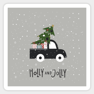 Holly and Jolly Sticker